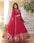 Pristine Pizzazz: Sequined Georgette Flare Suit Set