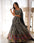 Indrani White Fox Georgette Embroidered Lehanga Set