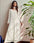 Ramani Peach Georgette Chikankari Embroidery Kurti Set